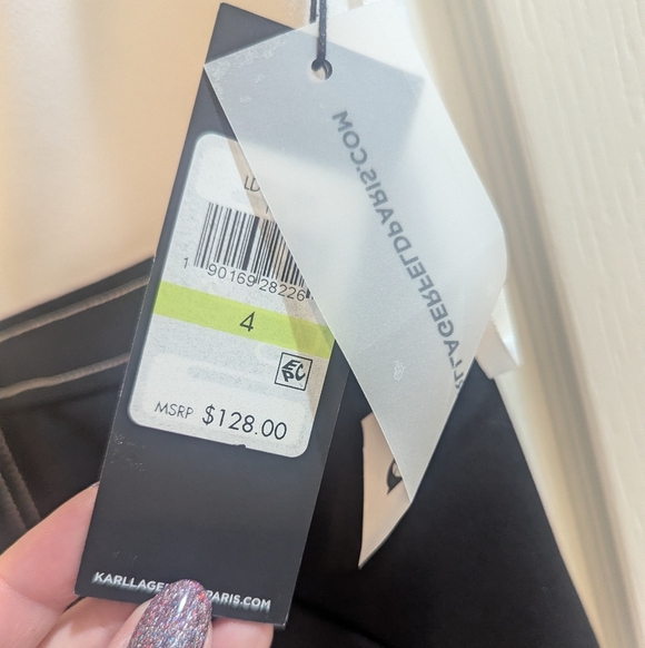 NWT Karl Lagerfeld Short-Sleeved Colorblock Sheath Dress - Picture 5 of 9